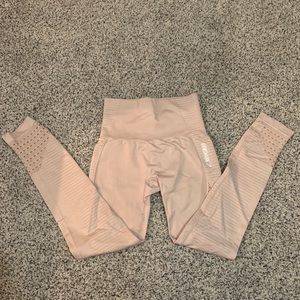 Tan Gymshark Energy Seamless Leggings
